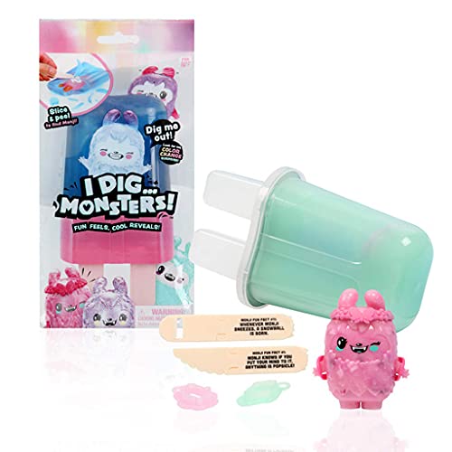 I Dig...Monsters Popsicle Pack: ASMR Collectible Toy with 28 Monji Figures – Styles May Vary
