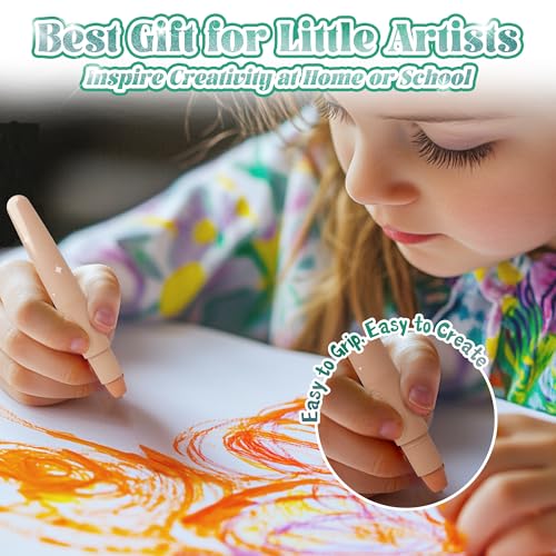 iCrayon 12-Color Sparkle Metallic Watercolor Gel Crayons – Twistable, Washable & Non-Toxic for Toddlers