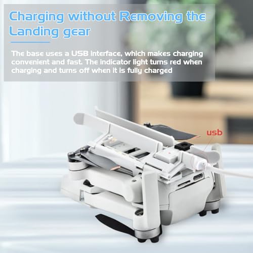 iEago RC Mini 4K Landing Gear with LED Strobe Lights - Foldable Extended Leg for DJI Mini 2 SE/Mini 4K/Mini 2/Mavic Mini/Mini SE
