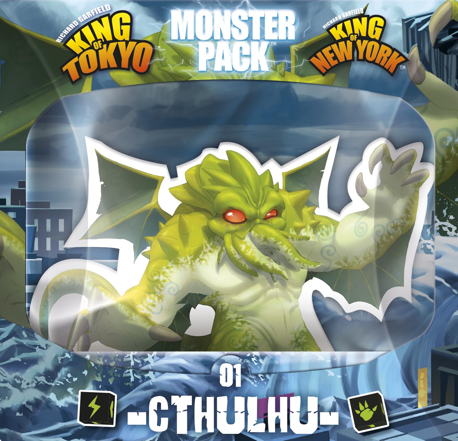 IELLO King of Tokyo Cthulhu Monster Game Pack – Expansion for King of Tokyo & King of New York