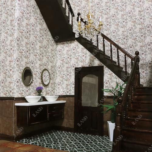 iLAND Forest Whisper Dollhouse Wallpaper - 39 x 15.7 inch, 1:12 or 1:6 Scale