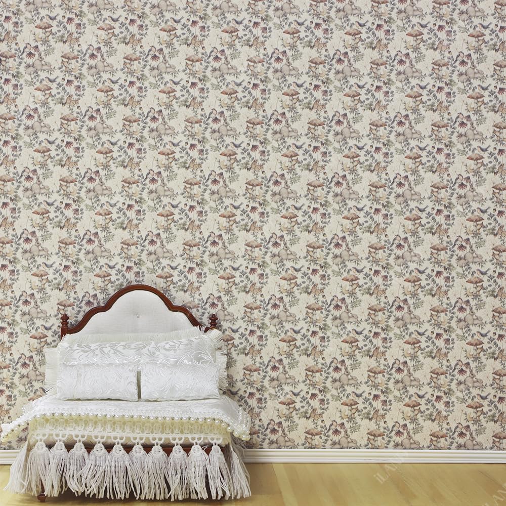 iLAND Forest Whisper Dollhouse Wallpaper - 39 x 15.7 inch, 1:12 or 1:6 Scale