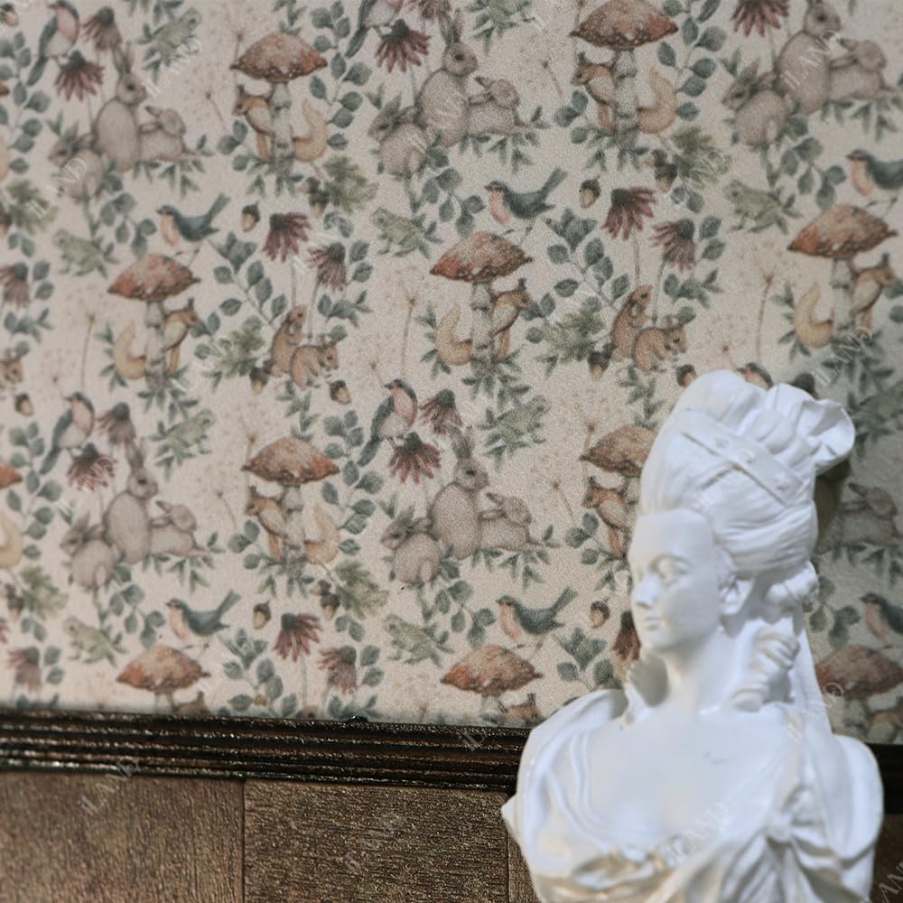 iLAND Forest Whisper Dollhouse Wallpaper - 39 x 15.7 inch, 1:12 or 1:6 Scale