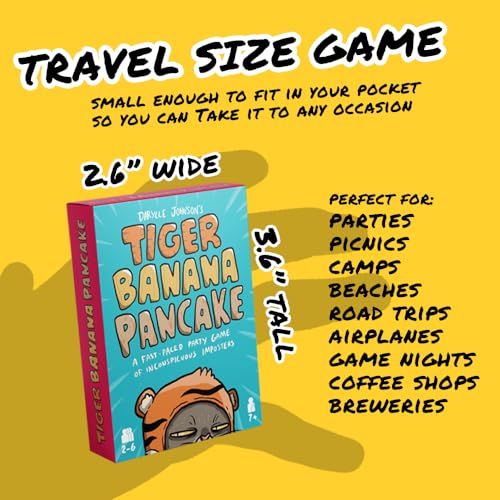 I'm Right You're Wrong Tiger Banana Pancake Card Game – Fast, Hilarious Party Game for All Ages