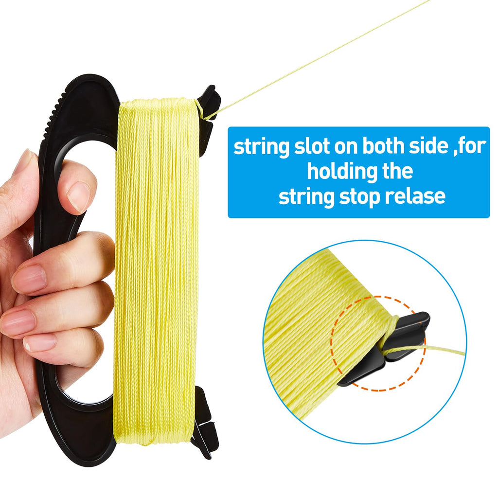 IMAGE Kite Spool Handle, 100m/328ft High-Strength Nylon String with Quick Connect Clip