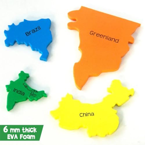 Imagimake Mapology World Map Puzzle – 65 Country Pieces for Kids 4+
