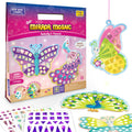 Imagimake Mirror Mosaic Butterfly & Peacock – 450+ Stickers, 5 Templates, Mess-Free Craft for Ages 3-7