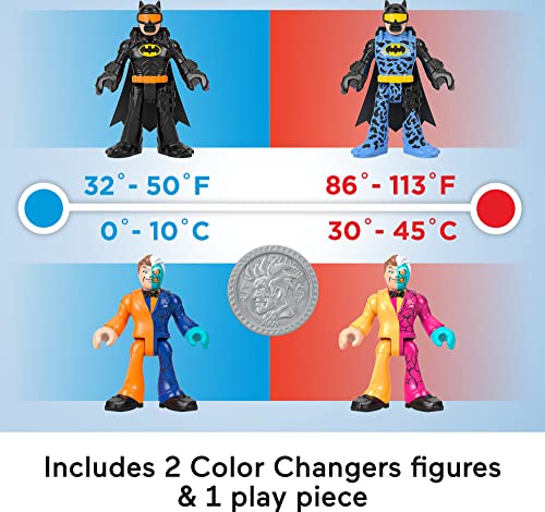 Imaginext DC Super Friends Color Changers Batman & Two-Face Toy Set