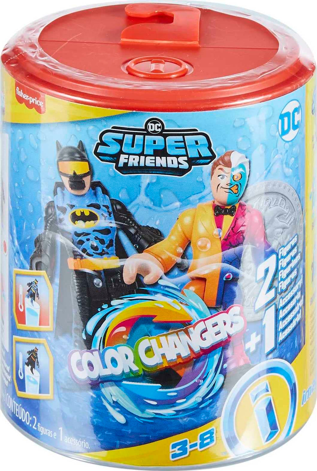 Imaginext DC Super Friends Color Changers Batman & Two-Face Toy Set