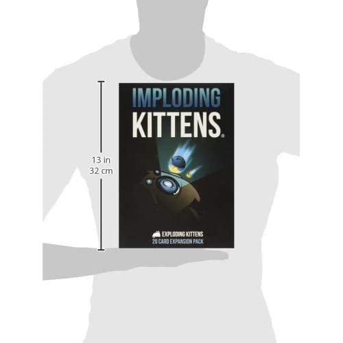 Imploding Kittens Expansion Set – 20 New Cards & Cone of Shame for Exploding Kittens