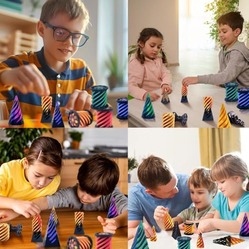 Impossible Cone (3PCS) - 3D Printed Spiral Fidget Toy Set by SANSGOUP