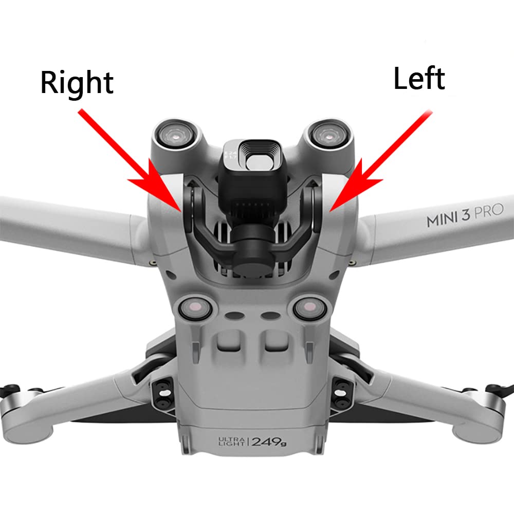 iMusk 4-Pack Gimbal Dampers for DJI Mini 3 Pro/Mini 3 – Long Tail Rubber Cushions (2 Left + 2 Right)