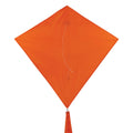 In the Breeze 30" Tangerine Diamond Kite – Solid Orange Ripstop Kite with Tails
