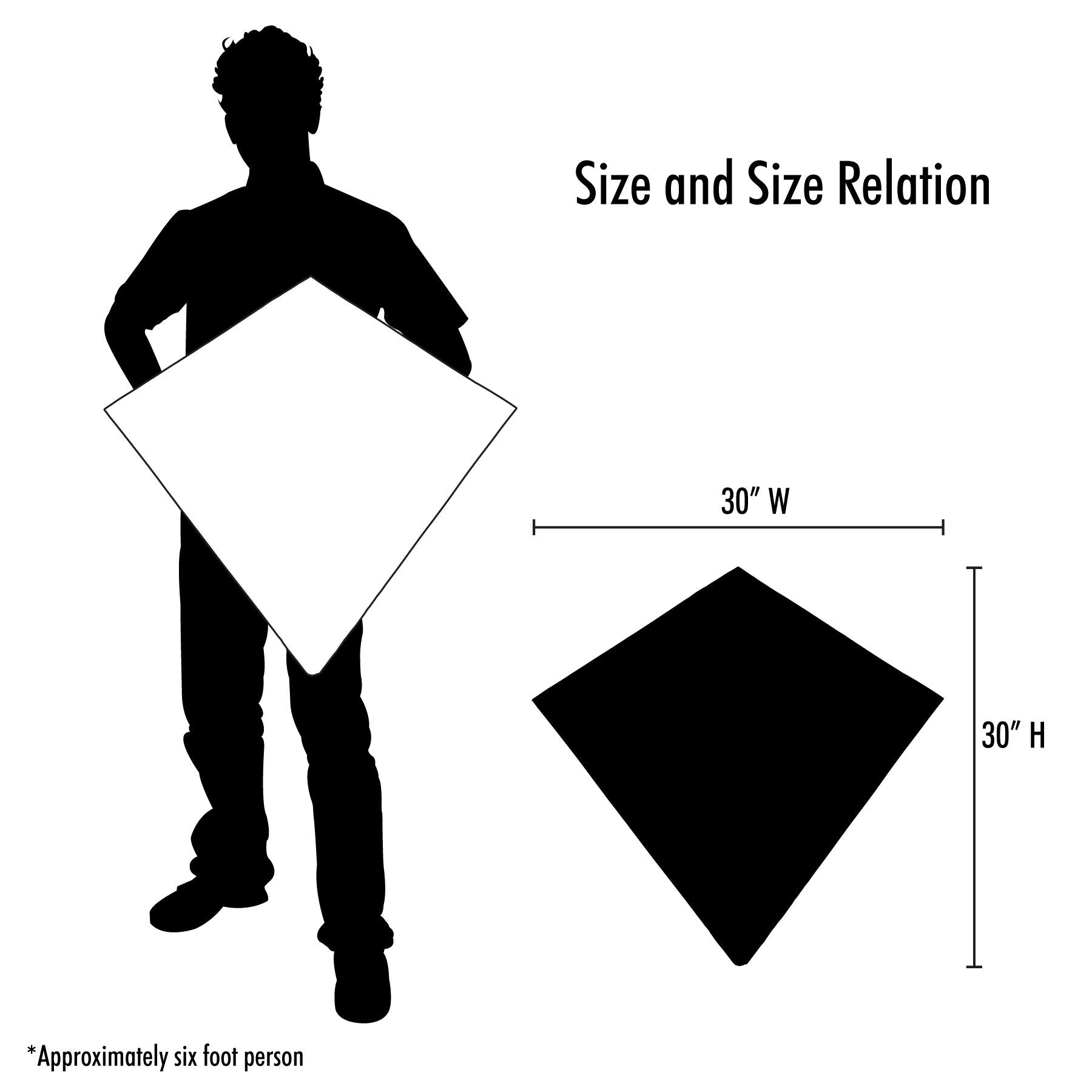 In the Breeze 30" Tangerine Diamond Kite – Solid Orange Ripstop Kite with Tails