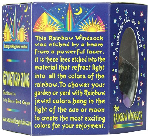 In the Breeze Purple Holographic Mylar Windsock – 51" Long, Weather-Resistant Garden Deterrent