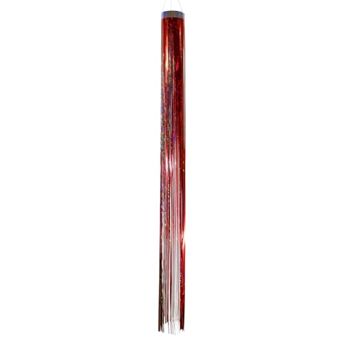 In the Breeze Red Holographic Mylar Windsock - 4 x 51 in, No Assembly Needed