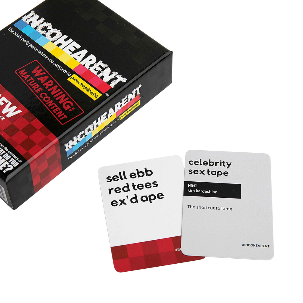 Incohearent NSFW Expansion Pack – 180 Adult Cards for Party Game Night (Ages 17+)