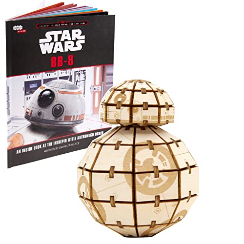 IncrediBuilds Star Wars BB-8 3D Wood Puzzle – 81-Piece Snap-Fit Model Kit (Ages 12+)