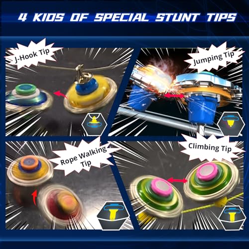 Infinity Nado Fiery Flame Red Spinning Top Battle Set with Launcher - Toy Gift for Kids Ages 5-10