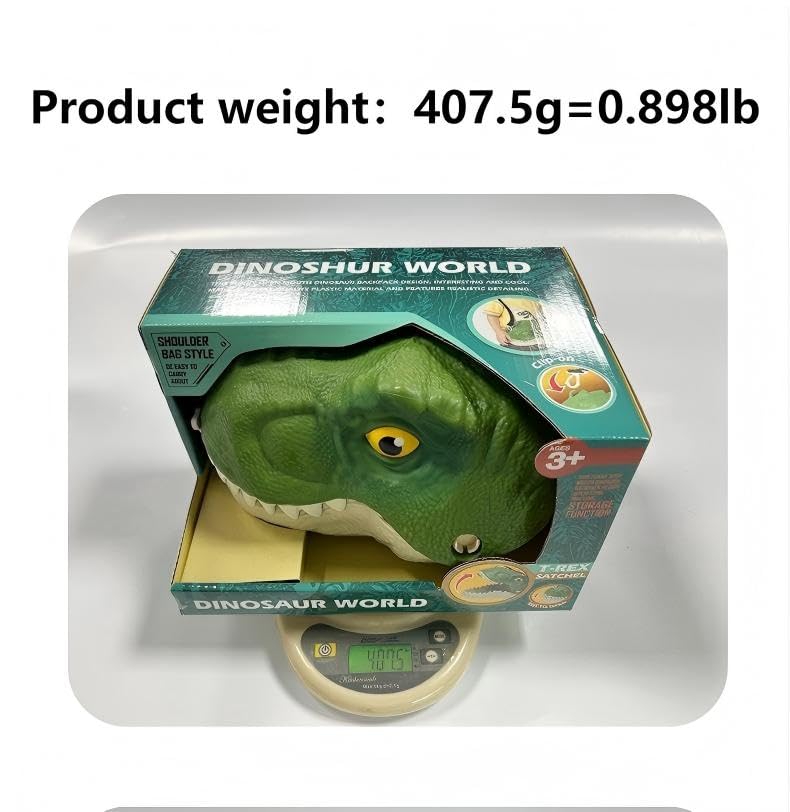 Infistaky 3-in-1 Dinosaur Toy Set: Shoulder Bag, Pull-Along Car & Launch Track for Kids 3+