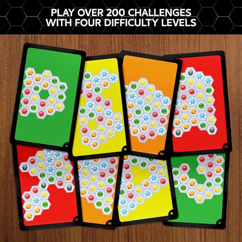 Ingenious: Single-Player Travel Edition – Hex Tile Puzzle Game with 200 Challenges, Ages 8+