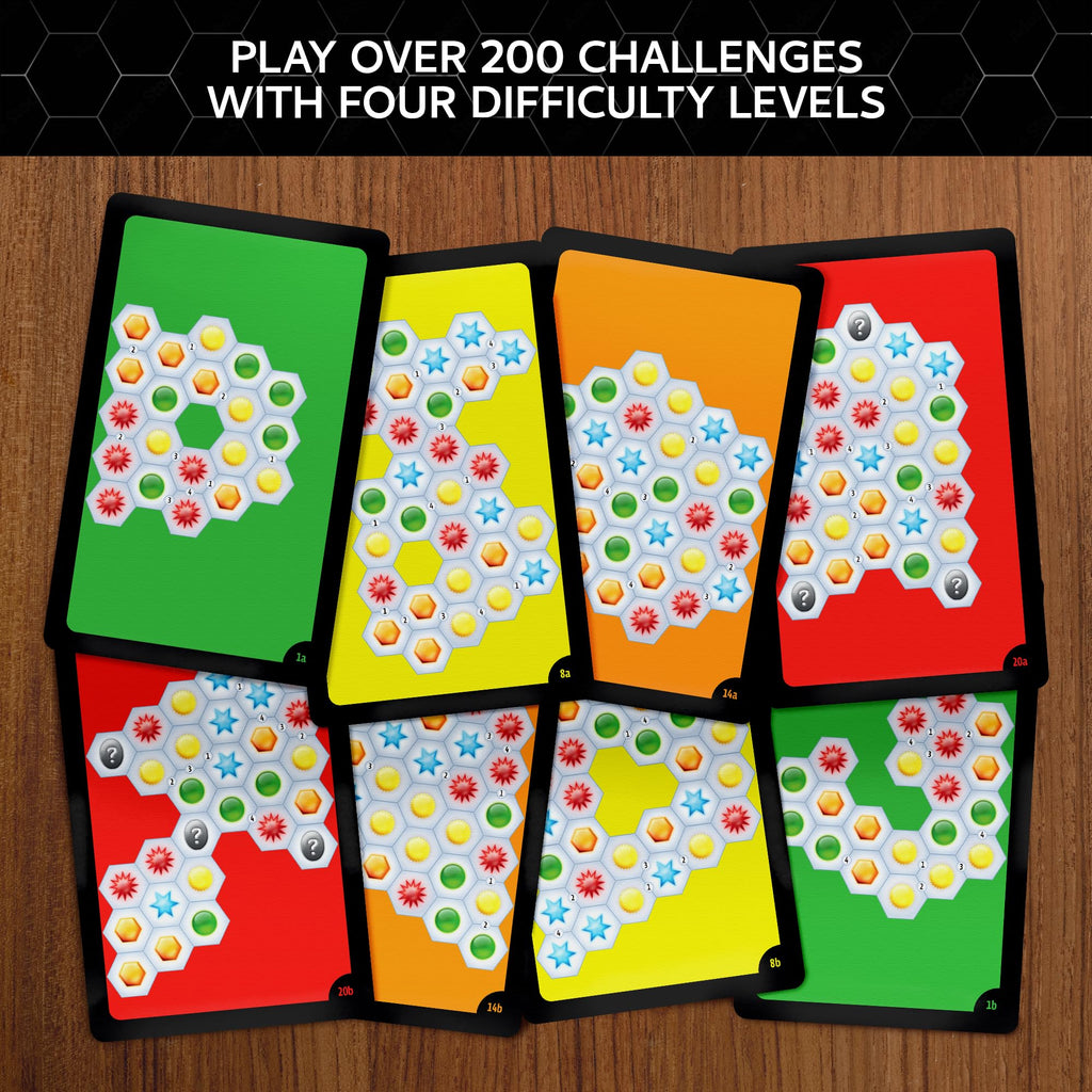 Ingenious: Single-Player Travel Edition – Hex Tile Puzzle Game with 200 Challenges, Ages 8+