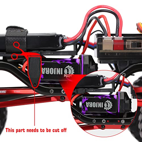 INJORA 050 Brushed Motor Pro – High Torque Upgrade for Axial SCX24 Crawlers