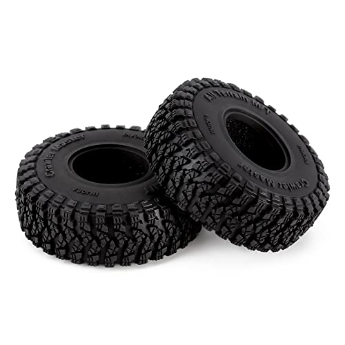 INJORA 1.0 S5 All Terrain Crawler Tires 58x20mm for TRX4M SCX24 FCX24 AX24 (T1008)