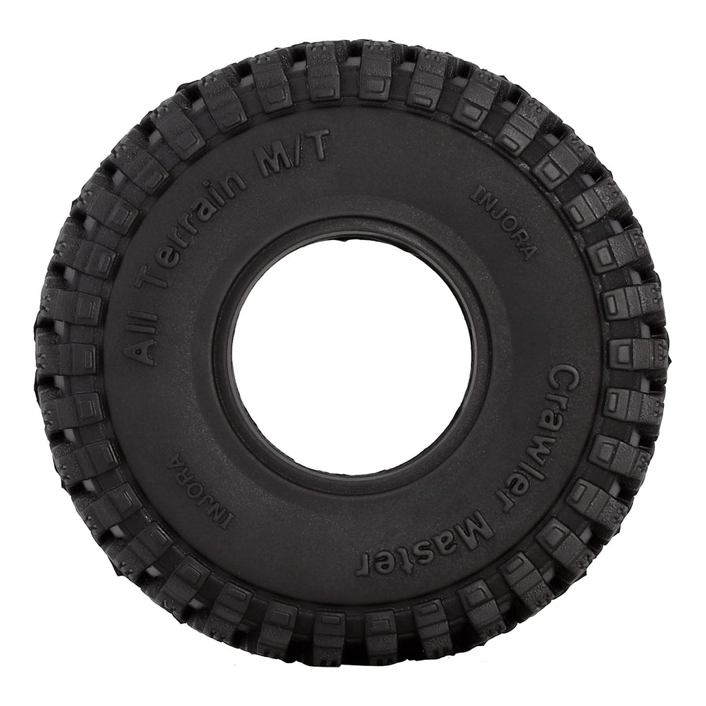 INJORA 1.0 S5 All Terrain Crawler Tires 58x20mm for TRX4M SCX24 FCX24 AX24 (T1008)
