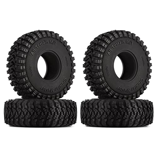 INJORA 1.0 S5 All Terrain Crawler Tires 58x20mm for TRX4M SCX24 FCX24 AX24 (T1008)