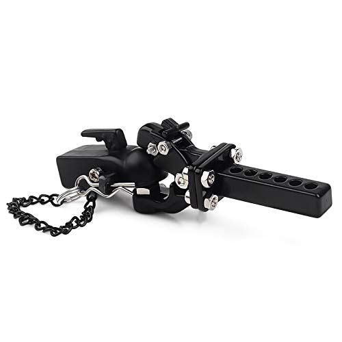 INJORA 1/10 Scale RC Tow Hook Drop Hitch Receiver for Traxxas TRX4 Axial SCX10 90046 with Ball Buckle