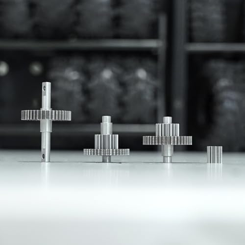 INJORA 15g Stainless Steel 16.6:1 Transmission Gear Pinion Set for TRX4M 1/18 RC Crawler
