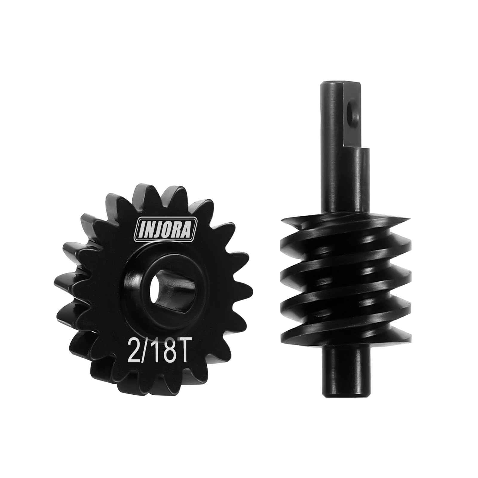 INJORA 18T Underdrive Worm Differential Steel Gears for Axial SCX24 RC Crawler Upgrade
