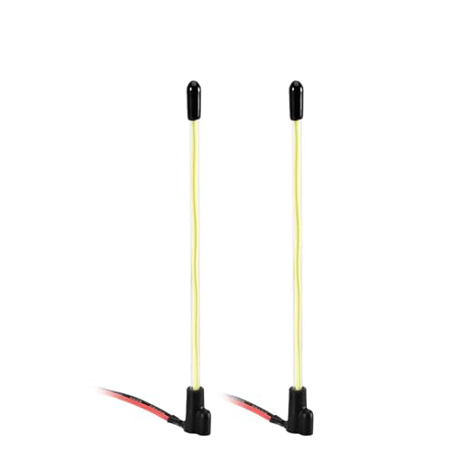 INJORA 2-Pack Green LED Whip Light Bottom Fixed for 1/18 TRX4M 1/24 RC Crawlers