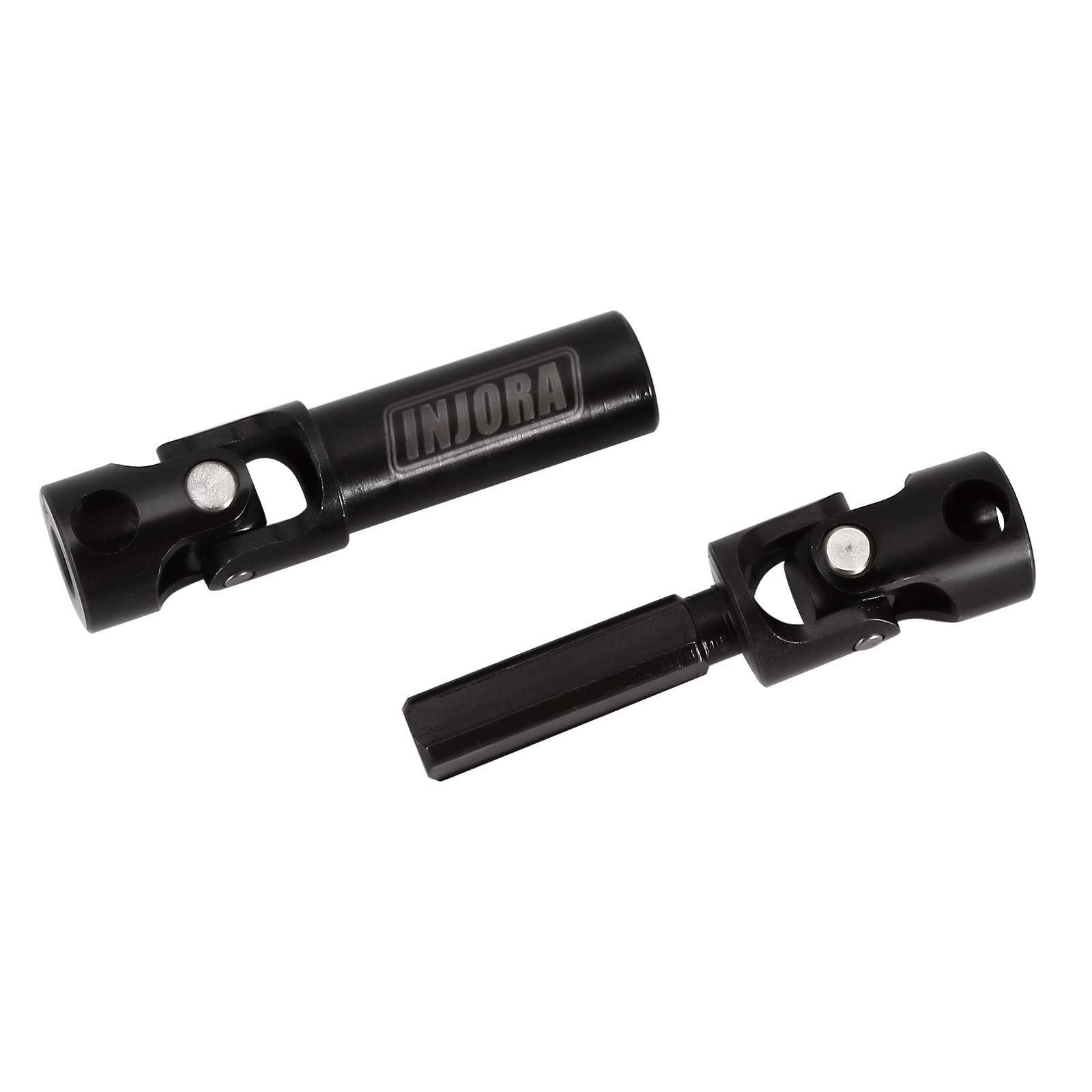 INJORA 20g Steel Drive Shaft Set for SCX24 Gladiator Power Wagon – Front & Rear Center Shafts (2Pcs)