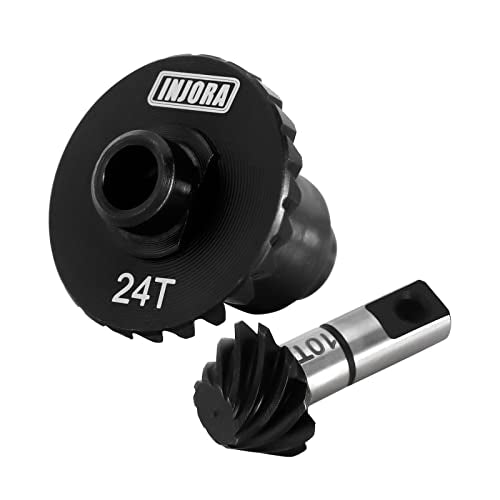 INJORA 24T/10T Underdrive Helical Gear Set for TRX4M RC Crawler (1 Set)
