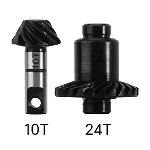 INJORA 24T/10T Underdrive Helical Gear Set for TRX4M RC Crawler (1 Set)