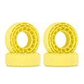 INJORA 4-Pack Silicone Rubber Tire Inserts for 1.0" RC Crawler Tires - Super Soft Yellow (56-58mm x 22-24mm)