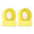 INJORA 4-Pack Silicone Rubber Tire Inserts (Yellow) for 1.3 Inch Wheels – 68-72mm Outer Diameter, 24-27mm Width