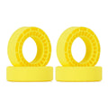 INJORA 4-Pack Yellow Silicone Rubber Tire Inserts for 64×24mm RC Tires (Super Soft)