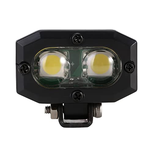 INJORA 4-Piece LED Headlight Set for 1/10 RC Crawlers – White, High-Brightness with Adjustable Brackets