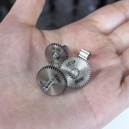 INJORA 40.3:1 Low Range Transmission Gear Set for TRX4M 1/18 RC Crawler – Stainless Steel