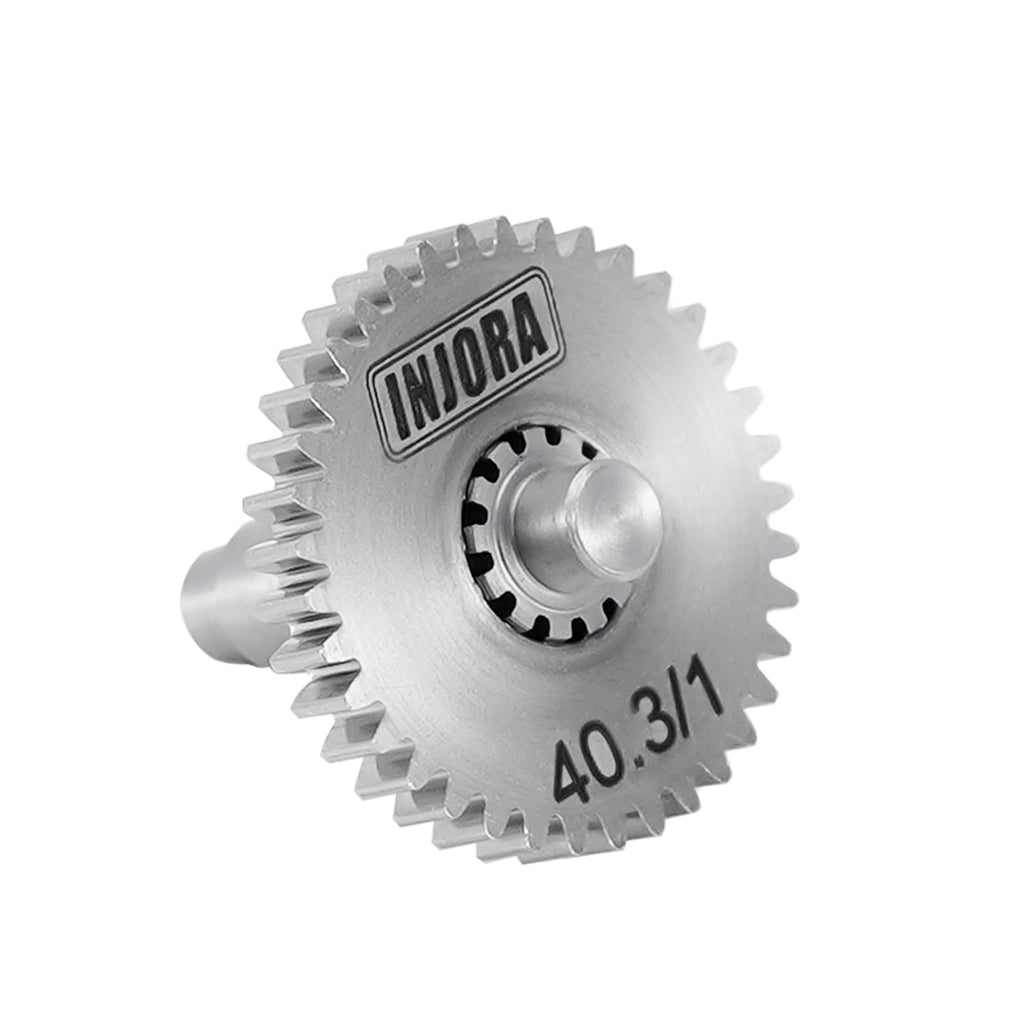 INJORA 40.3:1 Low Range Transmission Gear Set for TRX4M 1/18 RC Crawler – Stainless Steel