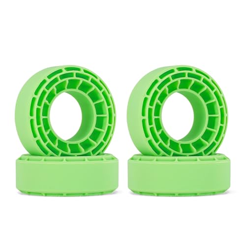 INJORA 4pcs Silicone Rubber Tire Inserts for 56-58mm x 22-24mm 1.0" RC Tires - Green