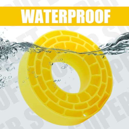INJORA 4pcs Silicone Rubber Tire Inserts for 61-64mm x 20-22mm 1.0" Tires (Yellow)