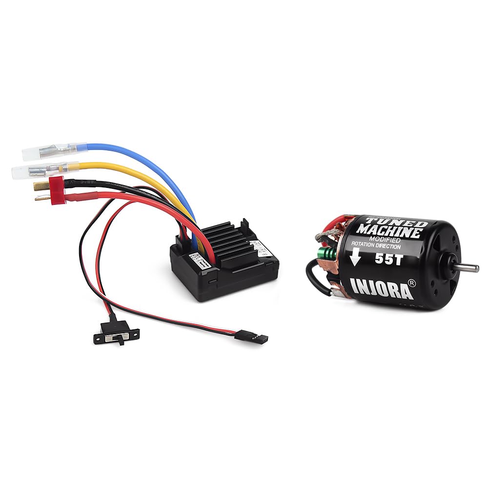 INJORA 540 Brushed Motor 35T - Waterproof, Rebuildable RC Crawler Motor for 1/10 Scale