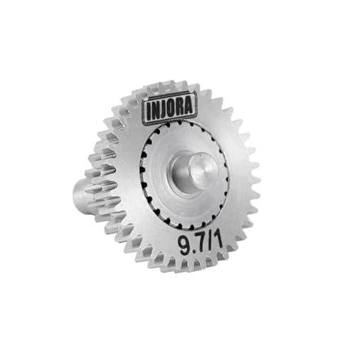 INJORA 9.7:1 Overdrive Transmission Gear Set – Stainless Steel – Fits TRX4M 1/18 RC Crawlers
