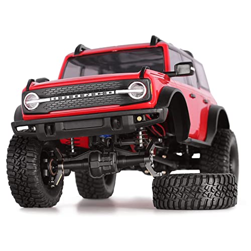 INJORA Black Brass Caster Blocks C-Hubs 4g Front Axle Upgrade for TRX4M 1/18 RC Crawler