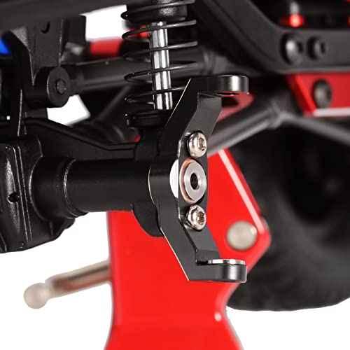 INJORA Black Brass Caster Blocks C-Hubs 4g Front Axle Upgrade for TRX4M 1/18 RC Crawler