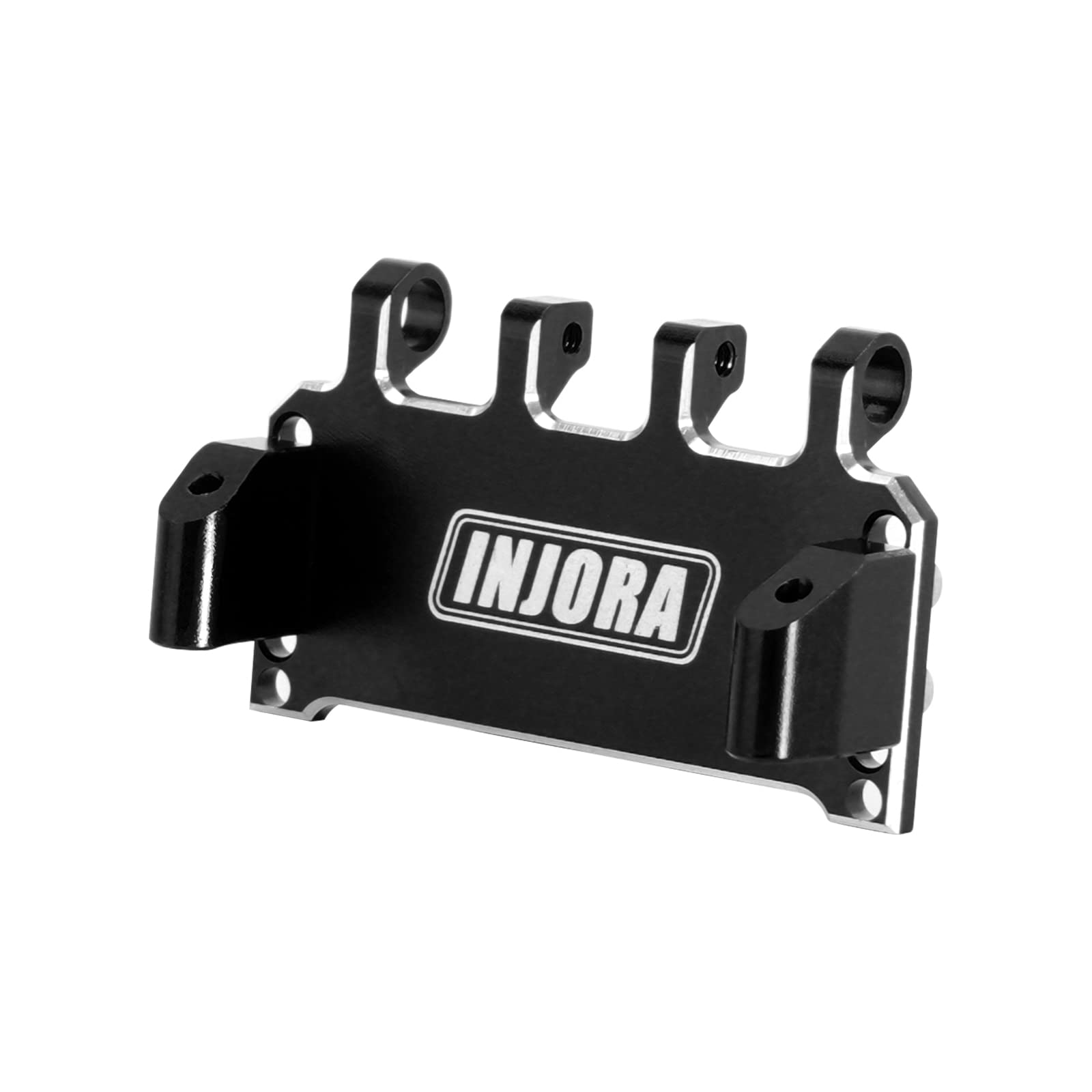 INJORA Black CNC Aluminum Servo Mount with Adjustable Positioning for Axial SCX24 RC Crawler